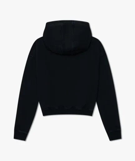 CROPPED DESERT VALLEY HOODIE BLACK