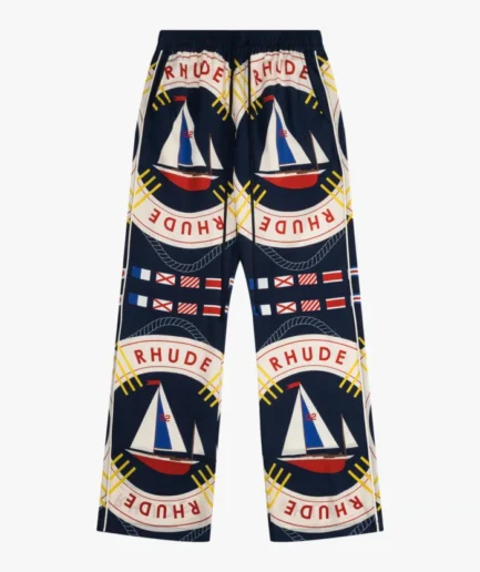 RHUDE FLAG SAIL SILK SWEATPANTS