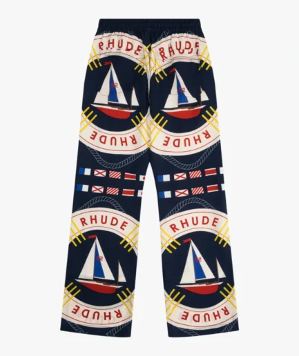 RHUDE FLAG SAIL SILK SWEATPANTS