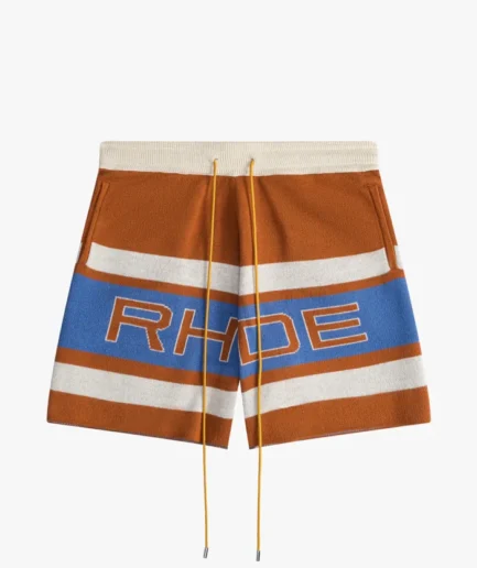 RHUDE CRUISE PATTERN DENIM SHORT