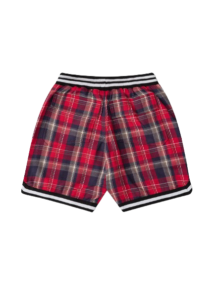 Rhude Flannel Court Logo Short