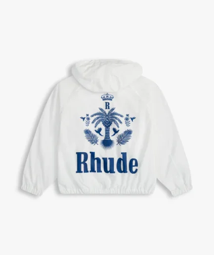 Rhude Palm Track Jacket White
