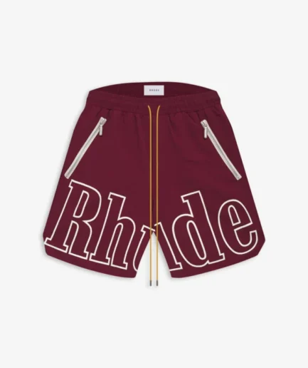 Brown Rhude Logo Shorts