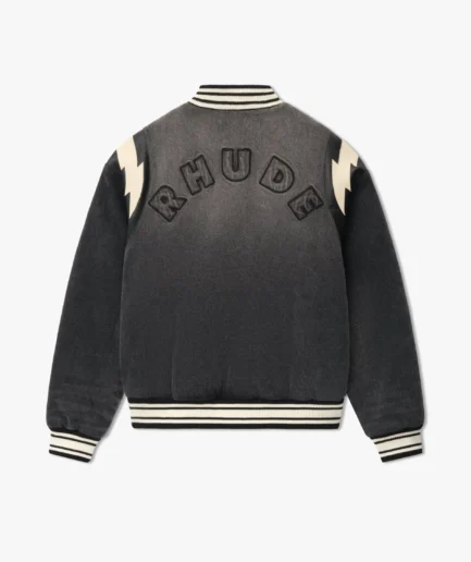 DENIM LIGHTING RHUDE BOMBER JACKET