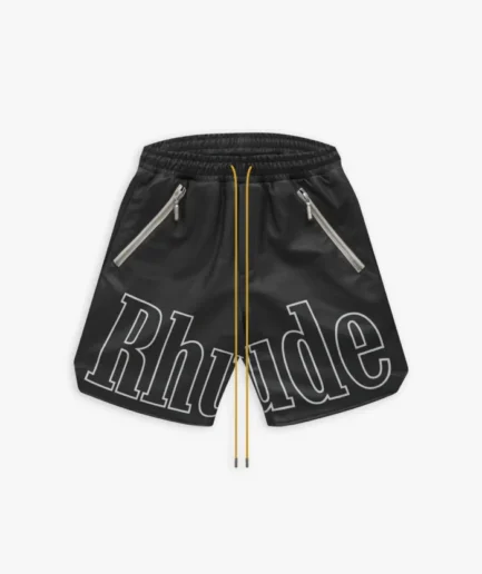 RH LOGO SHORTS – LEATHER