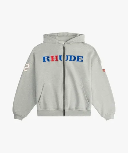 RHUDE RACING ZIP-UP HOODIE