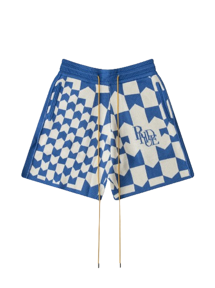 Rhacing Checkered Knit Short