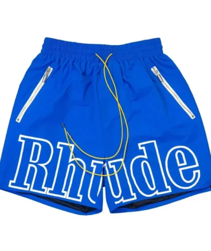 Rhude Blue RH Logo Shorts