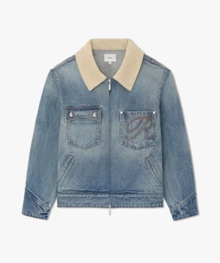 Rhude Western Zip Up Denim Jacket